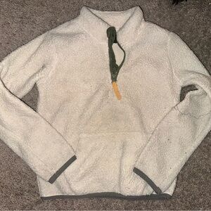 White Sherpa Sweater